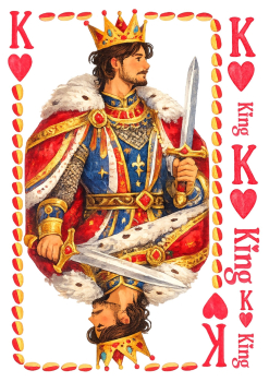 Bügelbild King
